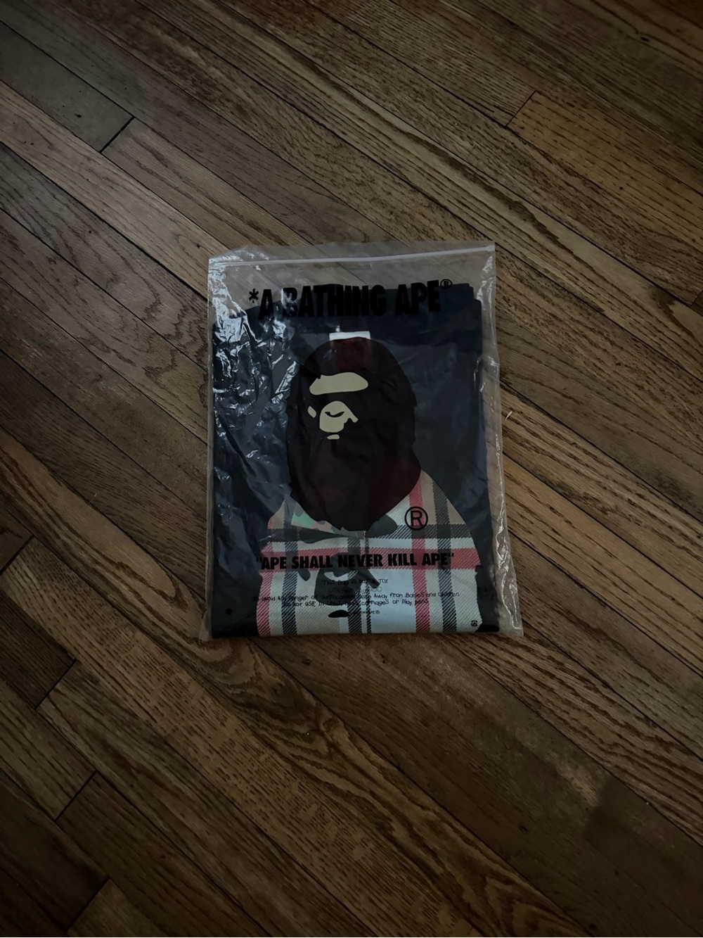 A Bathing Ape Black Graphic Short Sleeve Tee